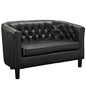 Prospect Two-Seater Loveseat in Black