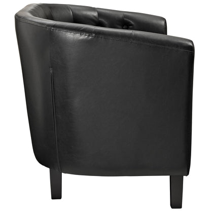 Prospect Two-Seater Loveseat in Black
