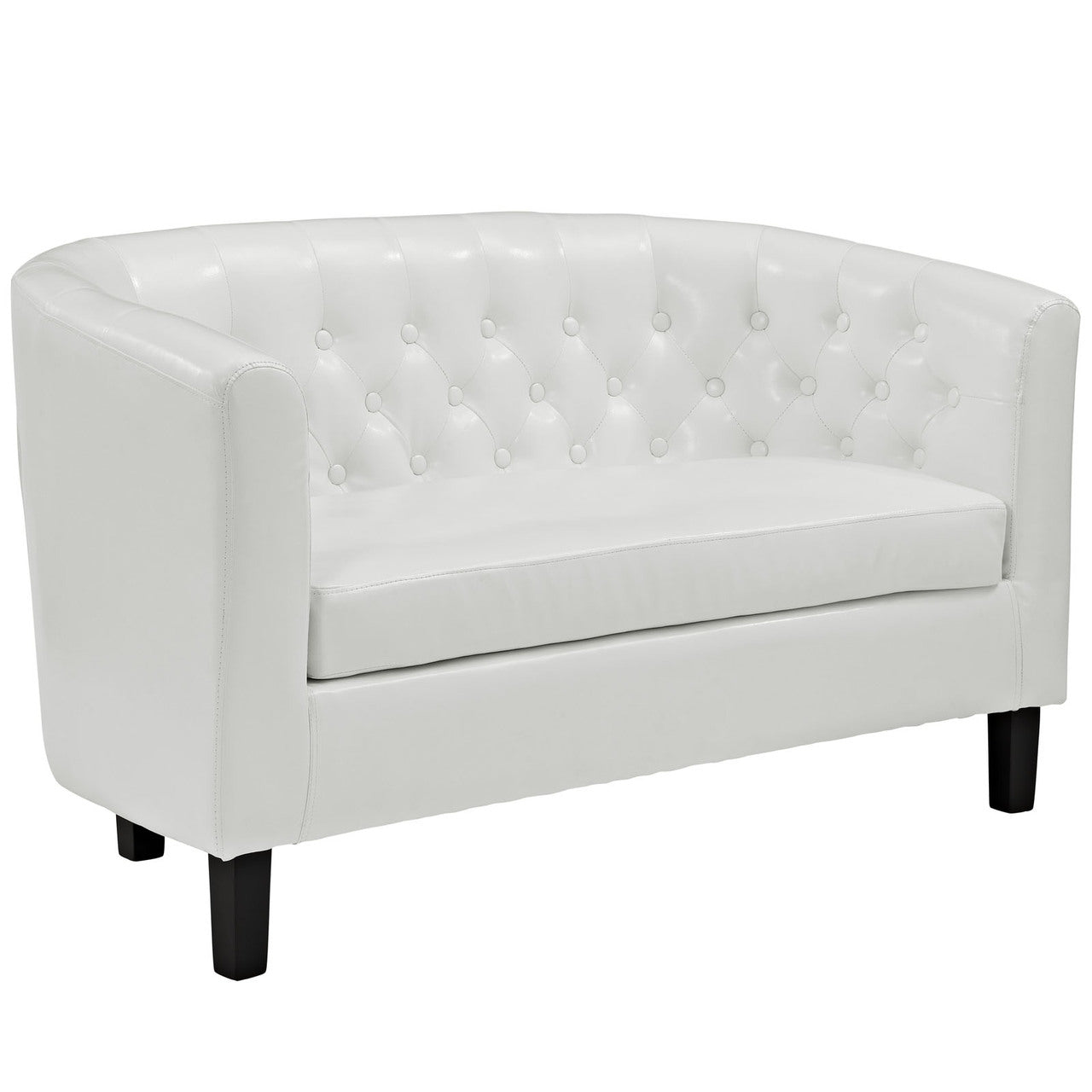 Prospect Two-Seater Loveseat in White