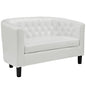 Prospect Two-Seater Loveseat in White