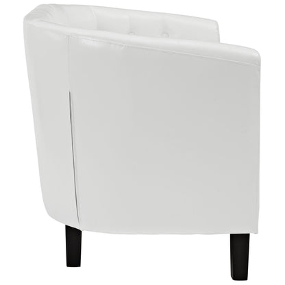Prospect Two-Seater Loveseat in White