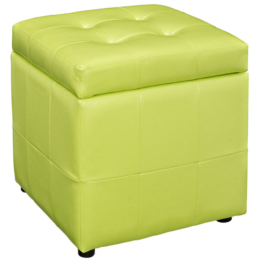 Volt Storage Ottoman in Light Green