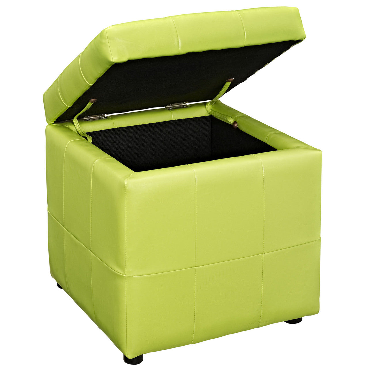 Volt Storage Ottoman in Light Green