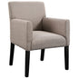 Chloe Wood Armchair in Beige