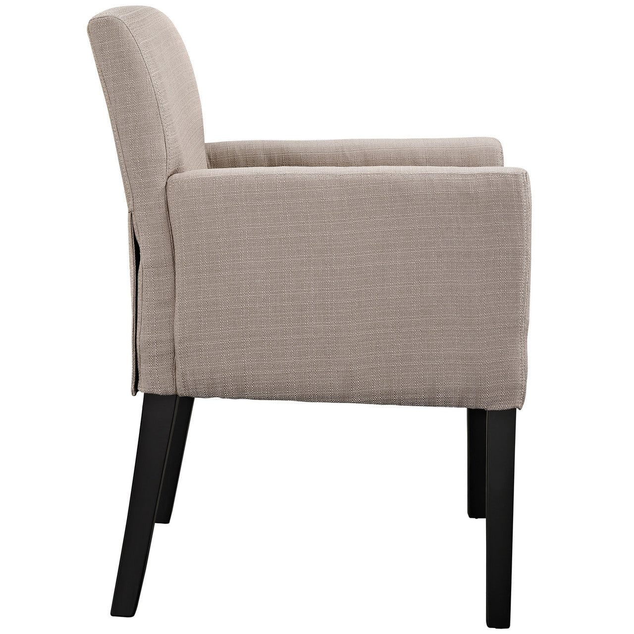 Chloe Wood Armchair in Beige