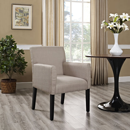 Chloe Wood Armchair in Beige
