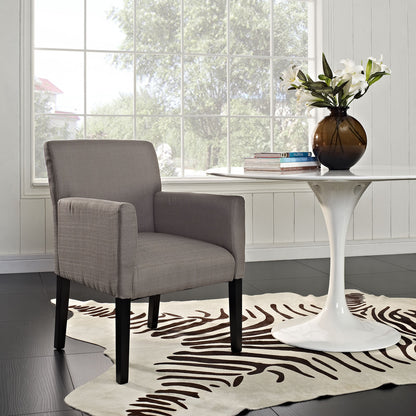 Chloe Wood Armchair in Gray