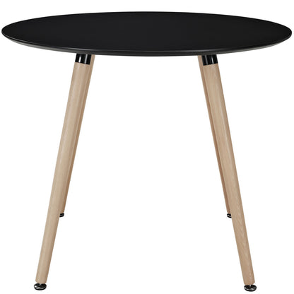 Track Circular Dining Table in Black EEI-1055-BLK