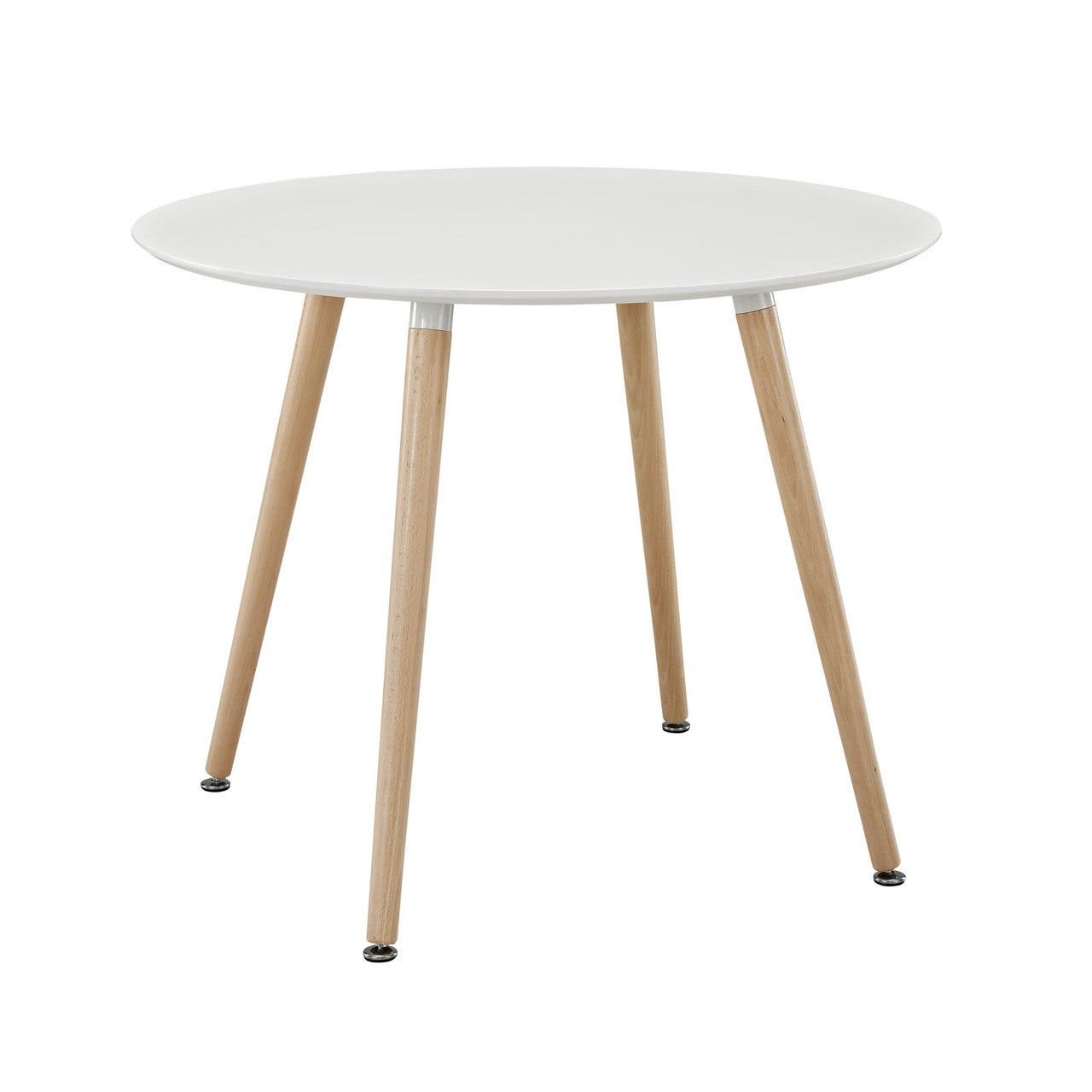 Track Circular Dining Table in White EEI-1055-WHI