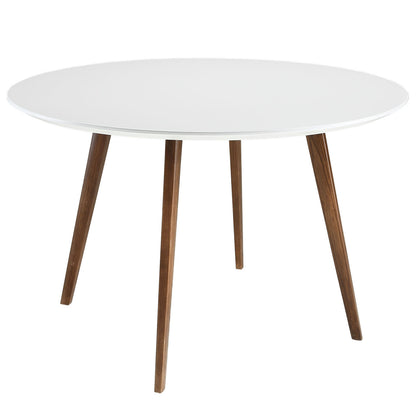 Canvas Dining Table in White