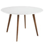 Canvas Dining Table in White