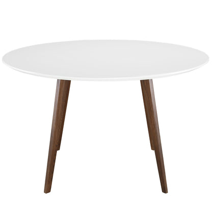Canvas Dining Table in White