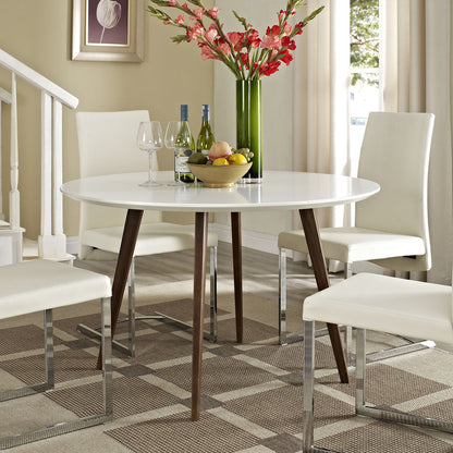 Canvas Dining Table in White