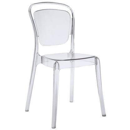 Entreat Dining Side Chair in Clear