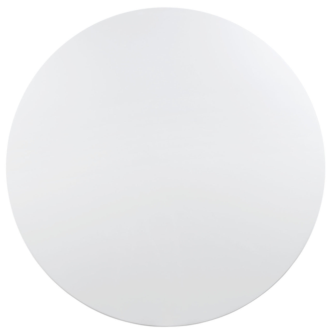 Lippa 60" Wood Top Dining Table, White Aluminum