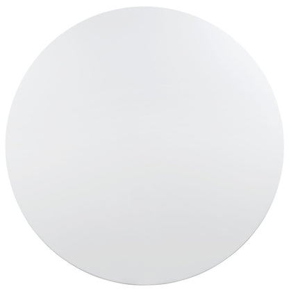 Lippa 60" Wood Top Dining Table, White Aluminum