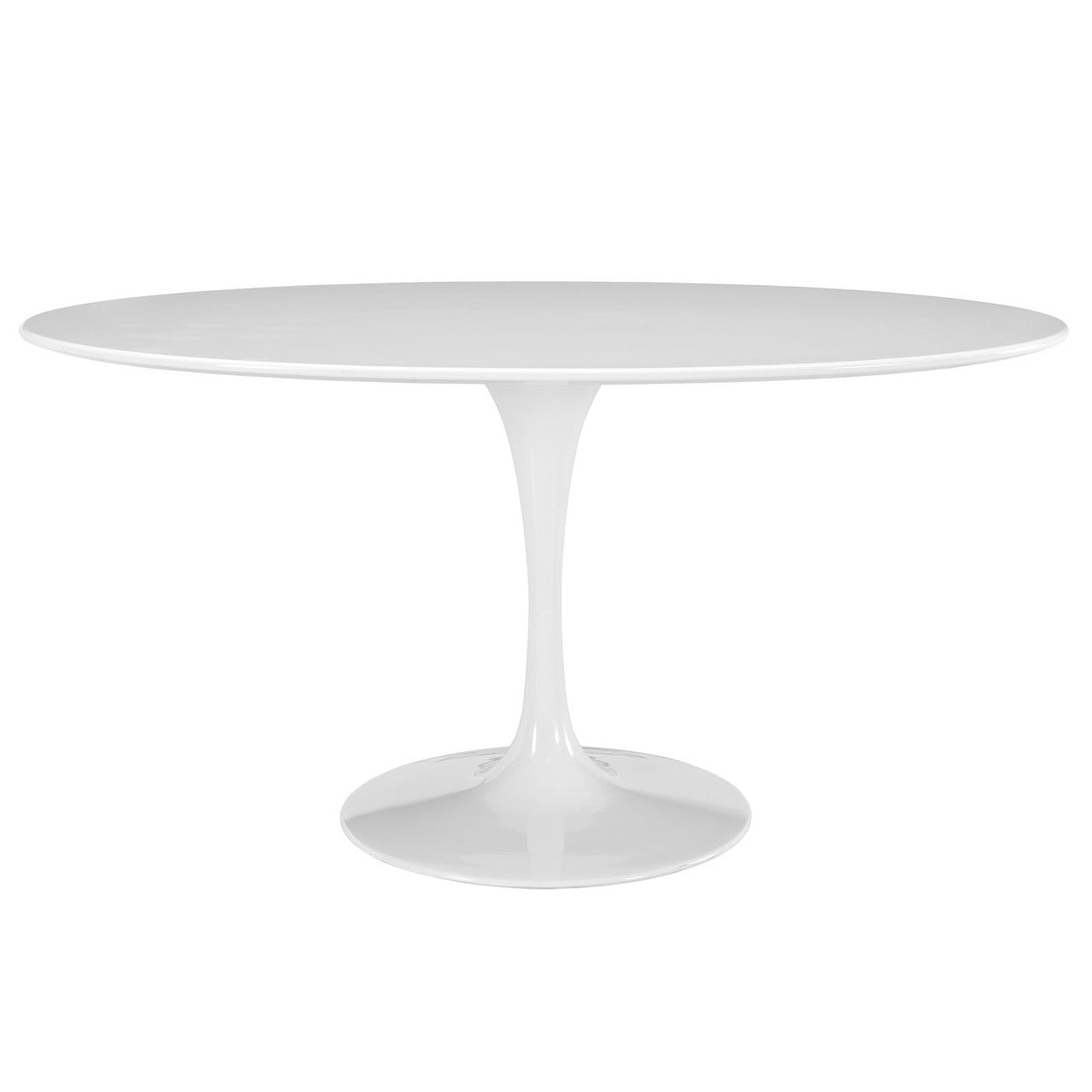 Lippa 60" Oval-Shaped Dining Table in White
