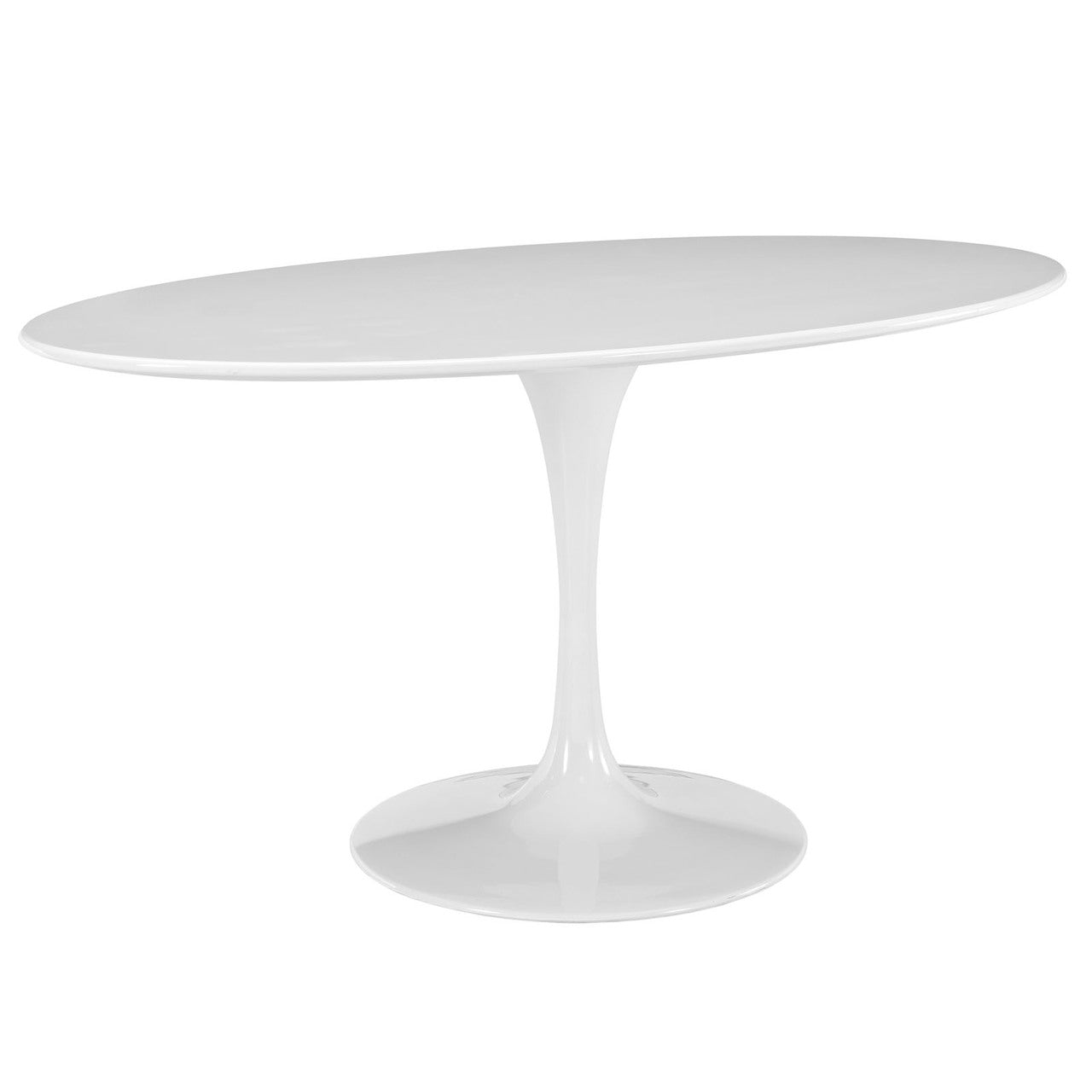 Lippa 60" Oval-Shaped Dining Table in White