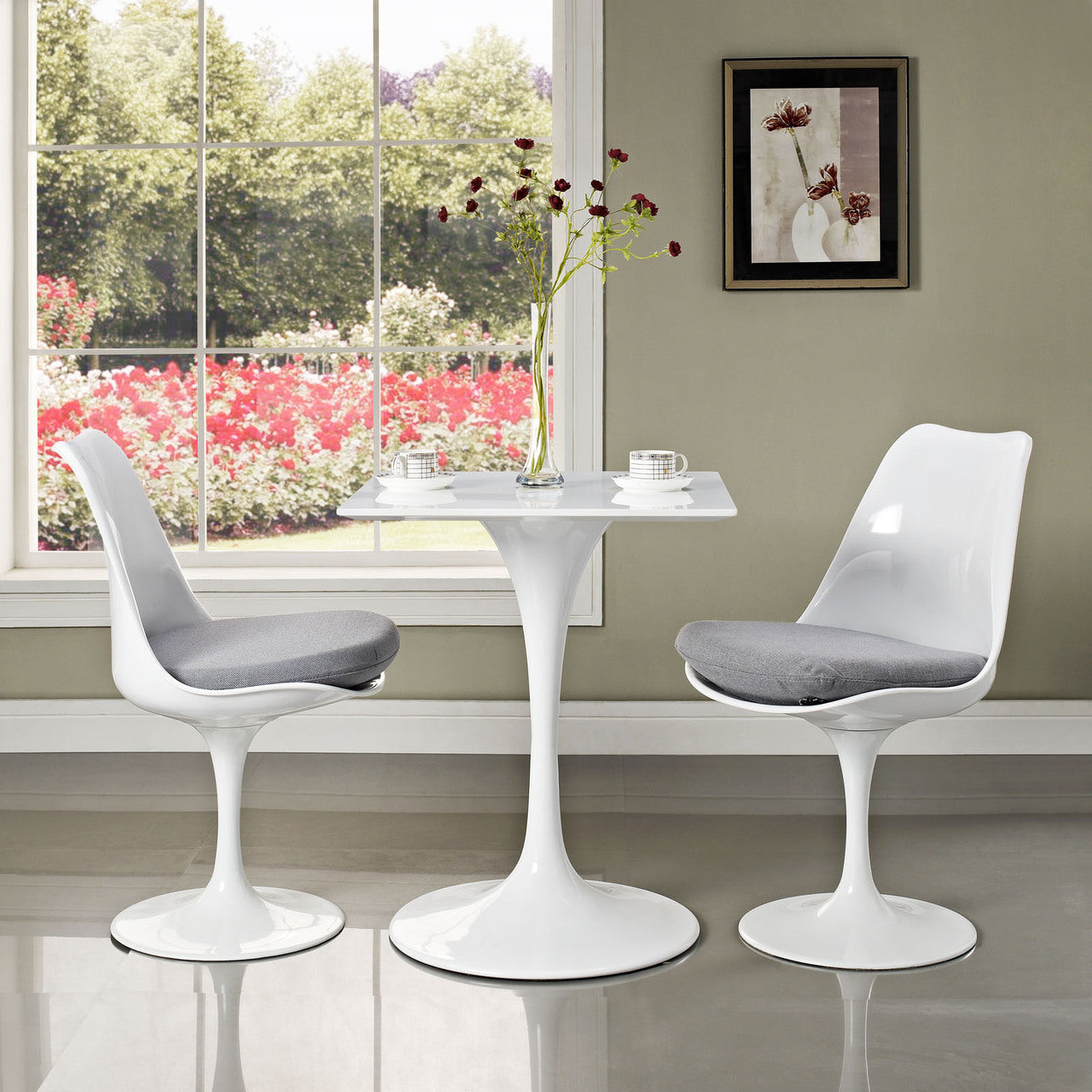 Lippa 24" Dining Table in White