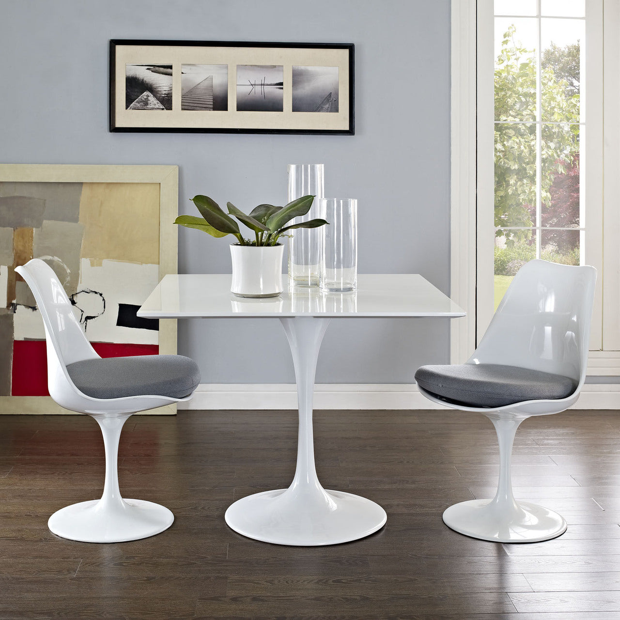 Lippa 36" Dining Table in White EEI-1124-WHI