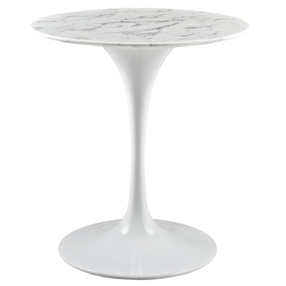 Lippa 28" Dining Table in White EEI-1128-WHI