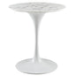 Lippa 28" Dining Table in White EEI-1128-WHI