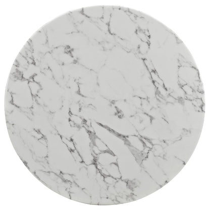 Lippa 36" Dining Table in White EEI-1129-WHI