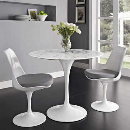 Lippa 36" Dining Table in White EEI-1129-WHI