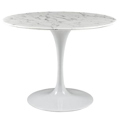 Lippa 40" Dining Table in White EEI-1130-WHI