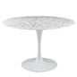 Lippa 47" Dining Table in White EEI-1131-WHI