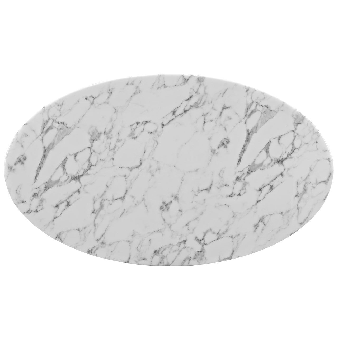 Lippa 54" Oval-Shaped Dining Table in White