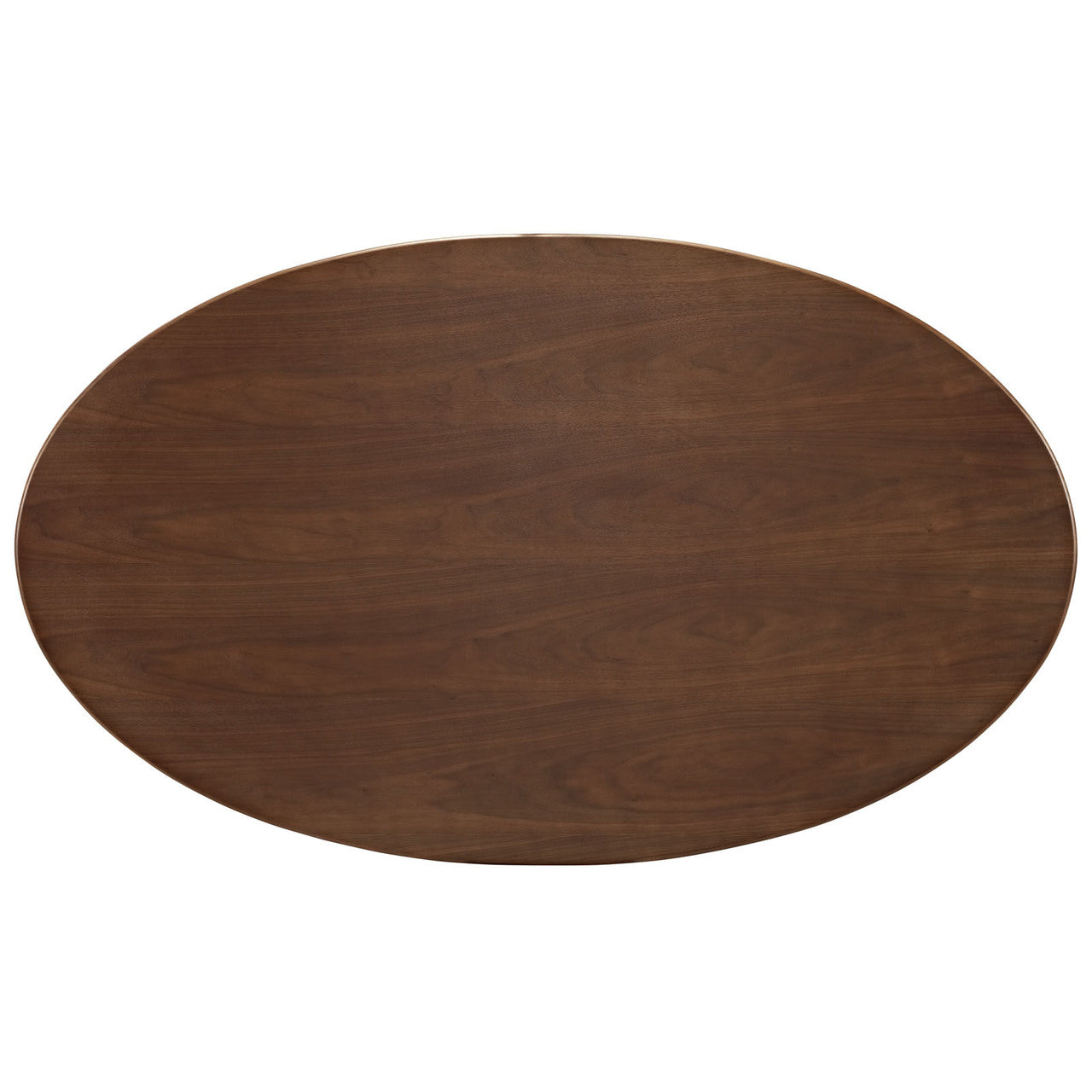 Lippa 60" Oval-Shaped Dining Table in Walnut