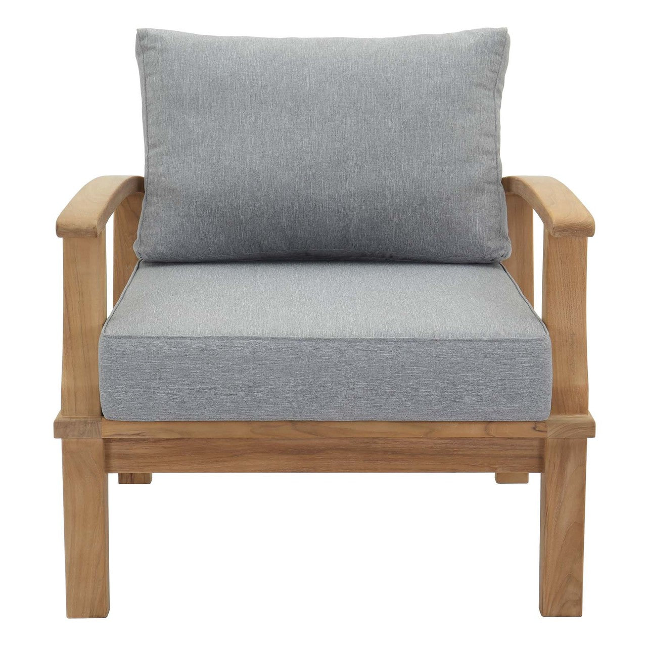 Marina Outdoor Patio Teak Armchair, Wood, Clear Natural 13222