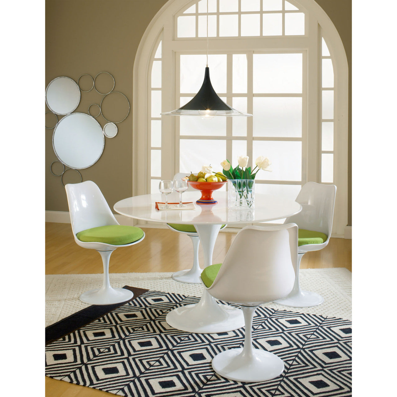 Lippa Dining Side Chair in Green