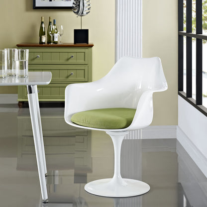 Lippa Dining Armchair in Green