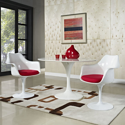 Lippa Dining Armchair in Red