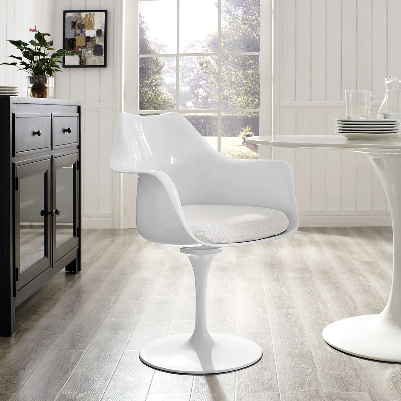Lippa Dining Armchair in White