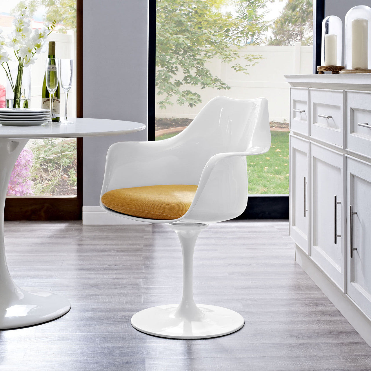 Lippa Dining Armchair in Yellow
