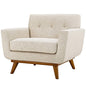 Engage Upholstered Fabric Armchair, Fabric, Beige 13235