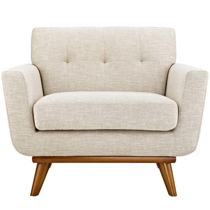 Engage Upholstered Fabric Armchair, Fabric, Beige 13235