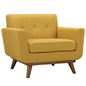 Engage Upholstered Armchair, Orange Fabric