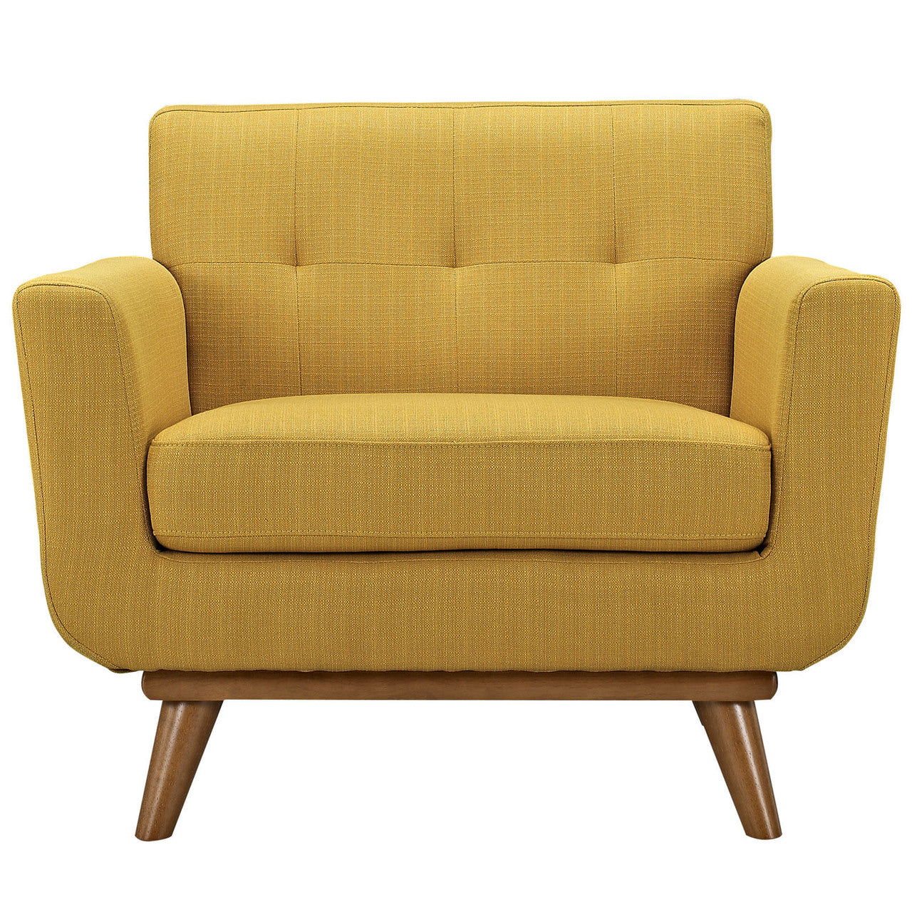 Engage Upholstered Armchair, Orange Fabric