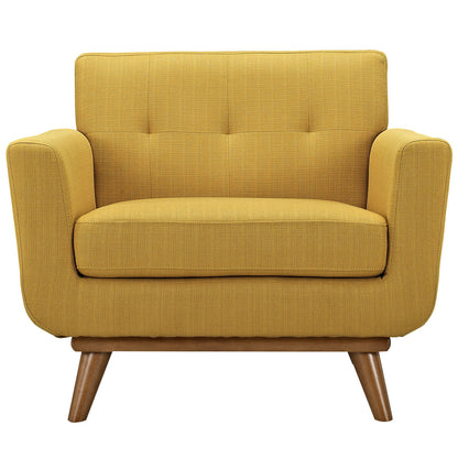 Engage Upholstered Armchair, Orange Fabric