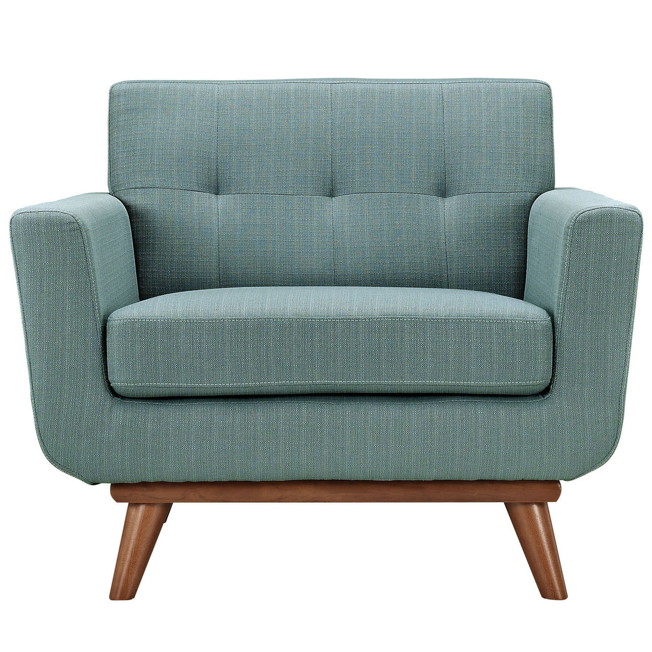 Engage Upholstered Armchair, Blue Fabric