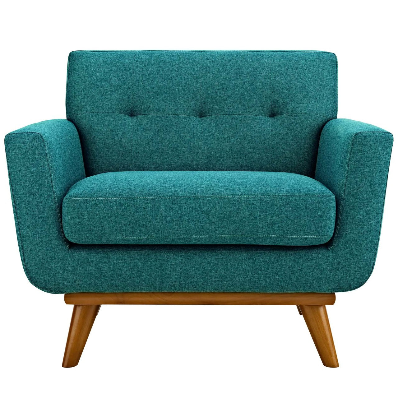 Engage Upholstered Fabric Armchair, Fabric, Aqua Blue 13236