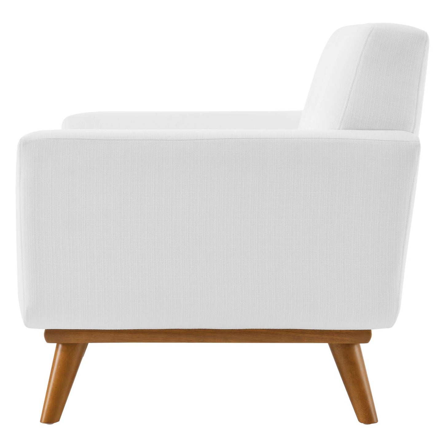 Engage Upholstered Fabric Armchair, Fabric, White, 18090