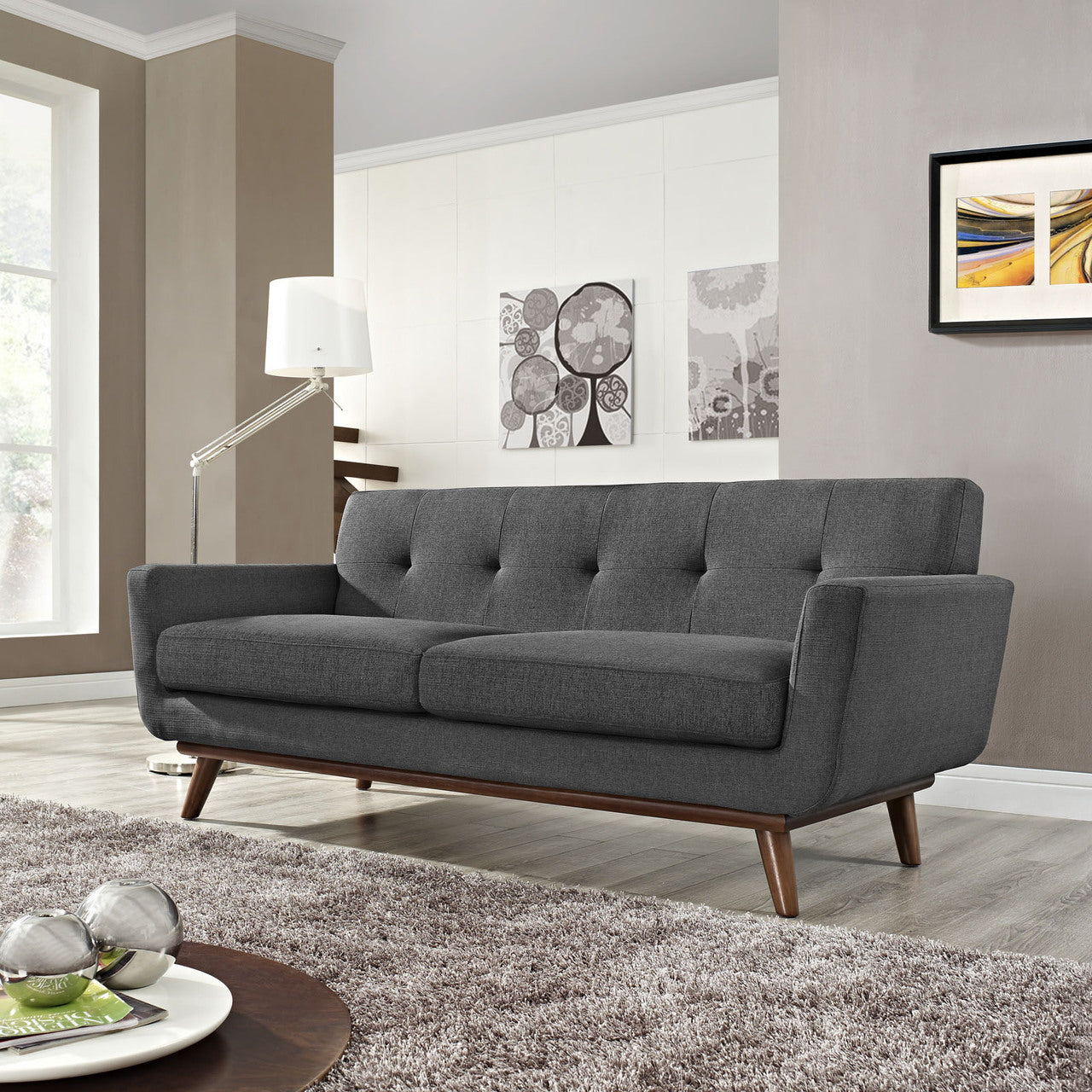 Engage Loveseat in Gray
