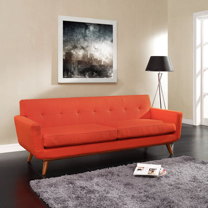 Engage Sofa in Atomic Red