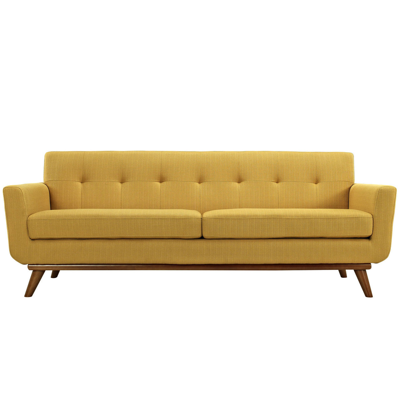 Engage Upholstered Sofa, Orange Fabric