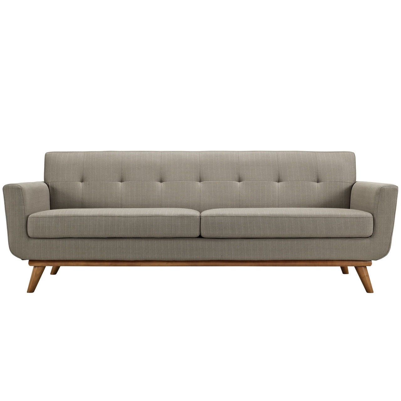 Engage Upholstered Sofa, Granite Grey Fabric